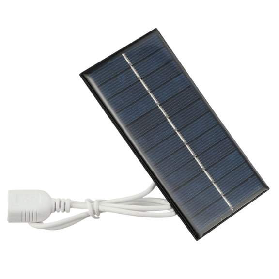 2W Solar Panel Charger Mobile Power Bank Light Fan Charger Charge 3.7-5V Battery