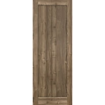 Slab Barn Door Panel 42 x 96 inches | Quadro 4111 Walnut | Sturdy Finished Interior Doors | Pocket Closet Sliding