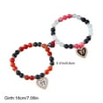 thumbnail image 3 of Kumdkd Magnetic Couple Bracelets Set, Matching His and Hers Adjustable Connect Heart Bracelet for Couples, Valentine's Day Anniversary Gift for Boyfriend Girlfriend, Best Friends Jewelry Gift, 3 of 6