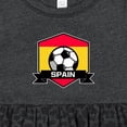 thumbnail image 4 of Inktastic Soccer Spain Flag Banner Girls Baby Dress, 4 of 5