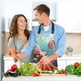 thumbnail image 6 of Octopus in Bottom Sea 5 Pcs Kitchen Set Heat Resistant Oven Mitts and Non-Slip Pot Holders with Adjustable Cooking Apron, 6 of 6