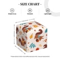 thumbnail image 2 of Rateoe Forest Squirrel Nuts Pattern Tissue Box Cover, Modern Square Decorative Leather Facial Paper Case Organizer Holder Dispenser 5X5X5'', 2 of 8