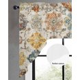 thumbnail image 2 of Farmhouse Morocco Swag Valances for Windows, Small Curtains Drapes, Boho Abstract Shabby Texture Art Kitchen Window Curtains Over Sink Rod Pocket Window Treatment Valance for Bedroom/Bathroom 56"x36", 2 of 5