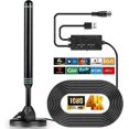 thumbnail image 1 of TV Antenna for Smart TV, Strong Magnetic Base Indoor TV Antenna for Easy, 1 of 5