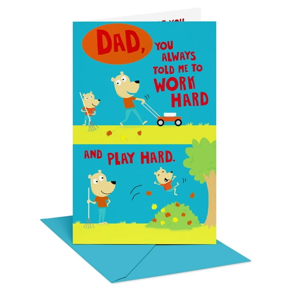American Greetings Father's Day Card for Dad (Hard Work and Play)
