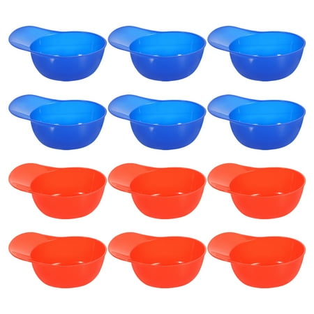 

12Pcs Plastic Baseball Hat Shape Ice Cream Ice Cream Bowls Children Tableware
