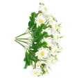 thumbnail image 3 of Ramo de crisantemo artificial simulación floral decoración hogar oficina mesa ornamento flor falsa, blanco Yuarrent ZHF0603-01, 3 of 6