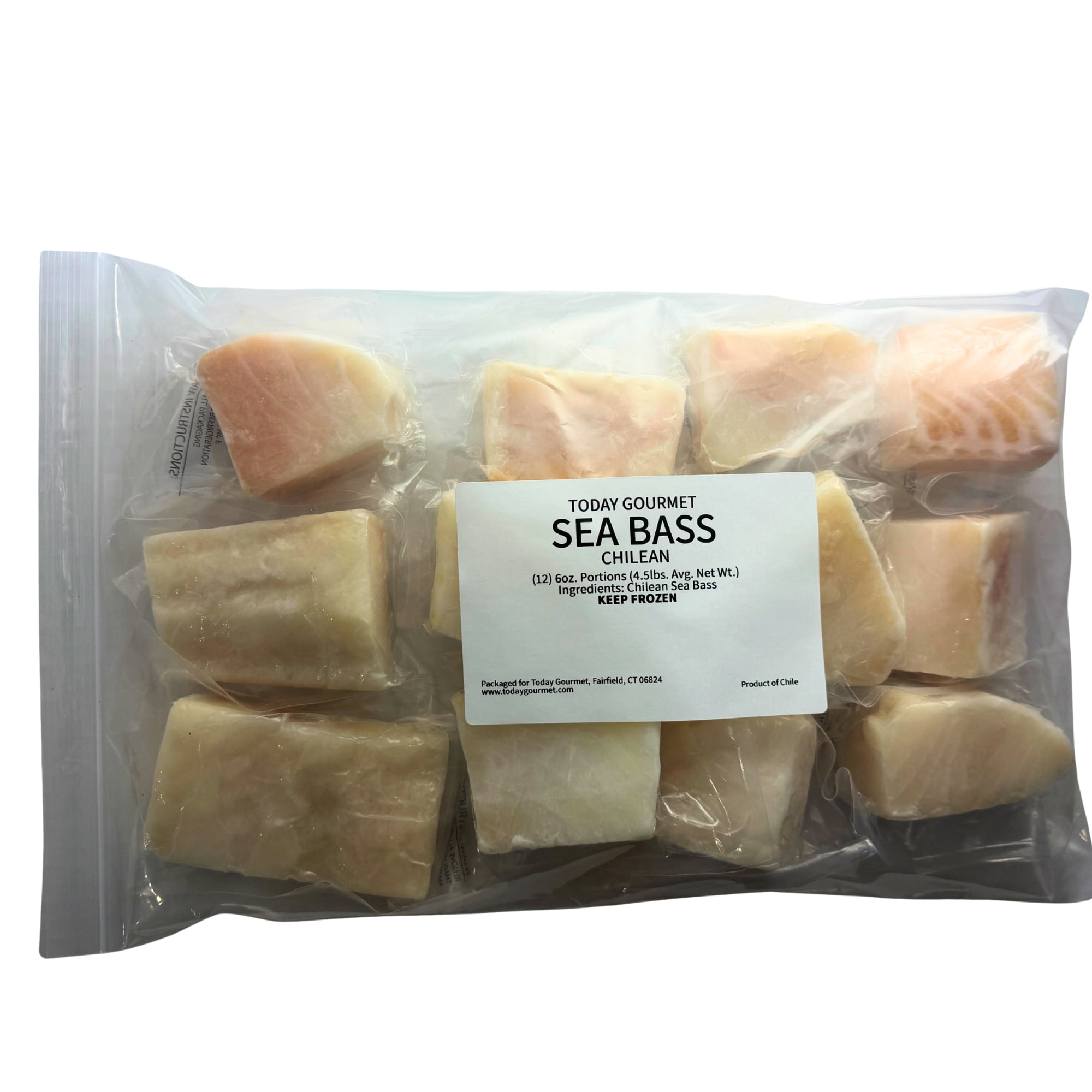 Today Gourmet Chilean Sea Bass (12) 6oz. Portions