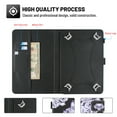 thumbnail image 3 of Universal 10" Tablet Case Flip Painted Leather Folio Stand Cover For iPad 9.7/Samsung Tab A 10.1/Amazon Fire HD 10.1/ iPad 10.2 and More 9.5-10.5 inch Tablet,Skull Flower, 3 of 5