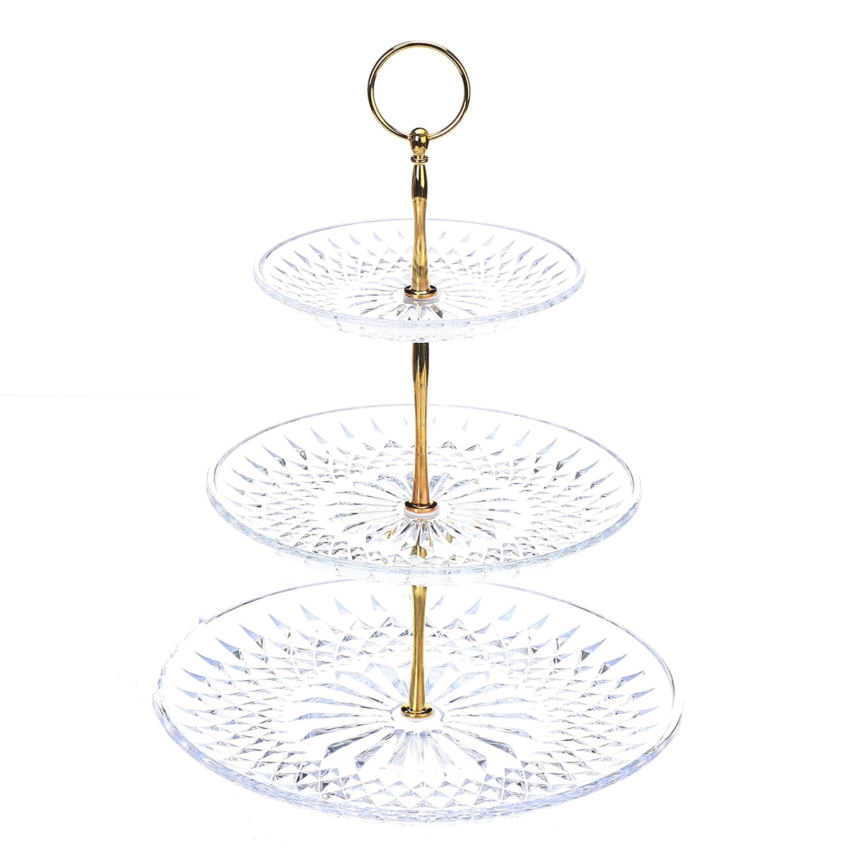 3 Tiered Serving Stand Gold/silver Serving Tray For Parties Round