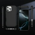 thumbnail image 2 of TECH CIRCLE Magnetic Phone Case for iPhone 16 Pro Max (2024 Release) 6.9", Compatible with MagSafe, Woven Texture Back Cover, Shockprooof Protective Lightweight Slim Case for Men Women, Black, 2 of 9