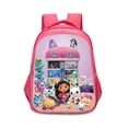 thumbnail image 2 of Bonitas mochilas para niños con diseño de casa de muñecas de dibujos animados de Gabby, regalo de cumpleaños para niñas, mochilas escolares, mochilas duraderas para acampar, 2 of 5