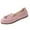 #0263-Pink, variant on Women's Ballet Flats Business Office Work Dress Shoes Mid Wedge Heel Pump Shoes Low Wedge Round Toe Slip-Ons Comfortable Dressy Casual Flats Shoes Gift