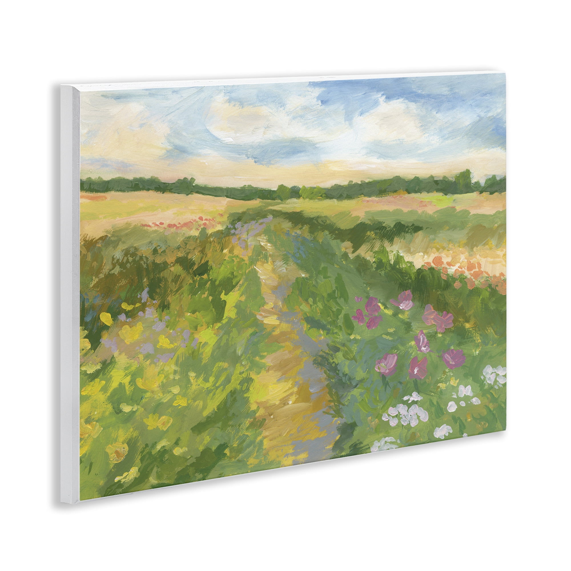 Stupell Industries Windswept Flower Field Wall Plaque Art, design by Victoria Barnes
