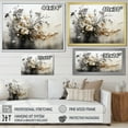 thumbnail image 4 of Designart "Bohemian Earthly Floral composition I" Abstract Floater Framed Wall Art Living Room, 4 of 7