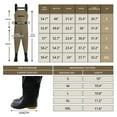 thumbnail image 6 of ANMINY Fishing Chest Waders, Fishing Waders for Men Women Waterproof Hunting Chest Wader with Bootfoot Belt Breathable Lightweight Beige, 6 of 8
