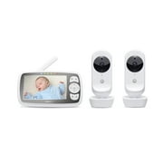 Motorola MBP483XL-2 Dual Camera 4.3" Video Baby Monitor with Digital Zoom and Two Way Audio