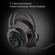 thumbnail image 2 of Ajazz el único 7.1 sonido envolvente auriculares con cable de juego Adaptador USB Denoising de Denoising Auriculares de escritorio con micrófono Kearding EL005303-00B, 2 of 6