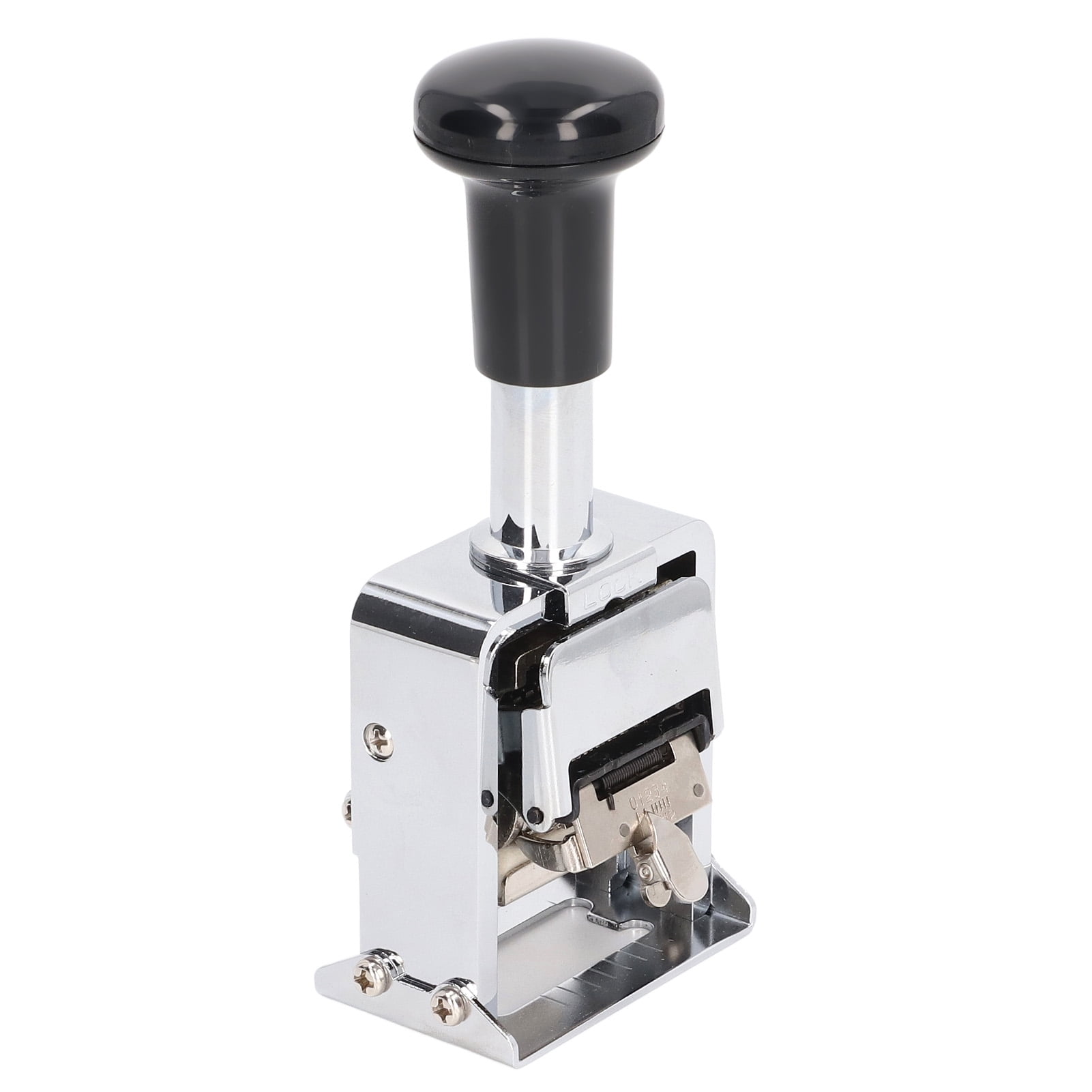 Riousery 8-Digit Automatic Numbering Stamp, Self-Inking Handle Design for Banking, Medicine, Accounting, and Office Document Organization