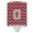 Crimson & Grey, variant on Caroline's Treasures CJ1056-OCNL Letter O Chevron Blue and White Ceramic Night Light, 6x4x3", multicolor