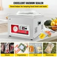 thumbnail image 2 of KFFKFF Vacuum Sealer Chamber, Power of 260W, Suitable for Wet Foods, Meats, Marinades and Beyond, Small Footprint with a Sealing Length of 10.2", Designed for Residential Kitchen, 2 of 9