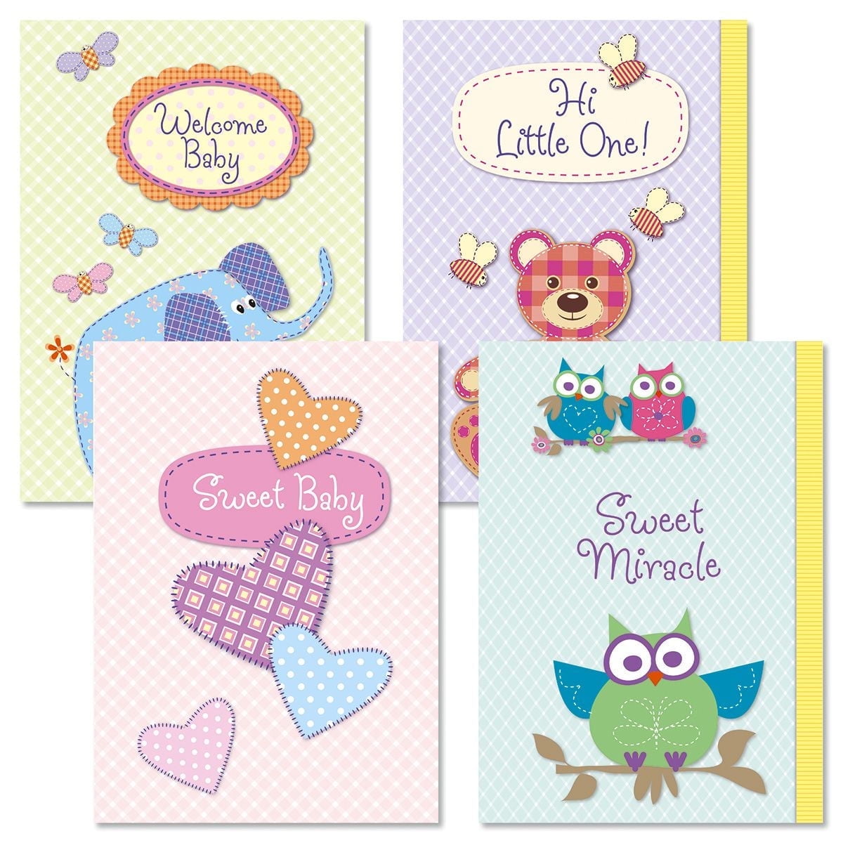 Current Baby Shapes Greeting Cards - Set of 8, 7" x 5", Newborn Congratulations