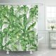 thumbnail image 1 of Juego de Cortinas de Ducha ABPHQTO Acuarela Coco Plátano Hojas Verdes Tropical 165x180 cm, 1 of 2