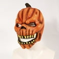 thumbnail image 5 of Halloween Scary Pumpkin Head Pumpkin Latex For Adult Party Halloween Party 9, 5 of 9