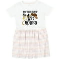 thumbnail image 3 of Inktastic No, This Ain't My 1st Rodeo Cowboy Hat and Lasso Girls Toddler Dress, 3 of 5