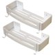 thumbnail image 1 of Estante de ducha sin perforación Estante de baño Almacenamiento de aluminio inoxidable 2 estantes para champú Jabón (cesta) JAMW Sencillez, 1 of 5