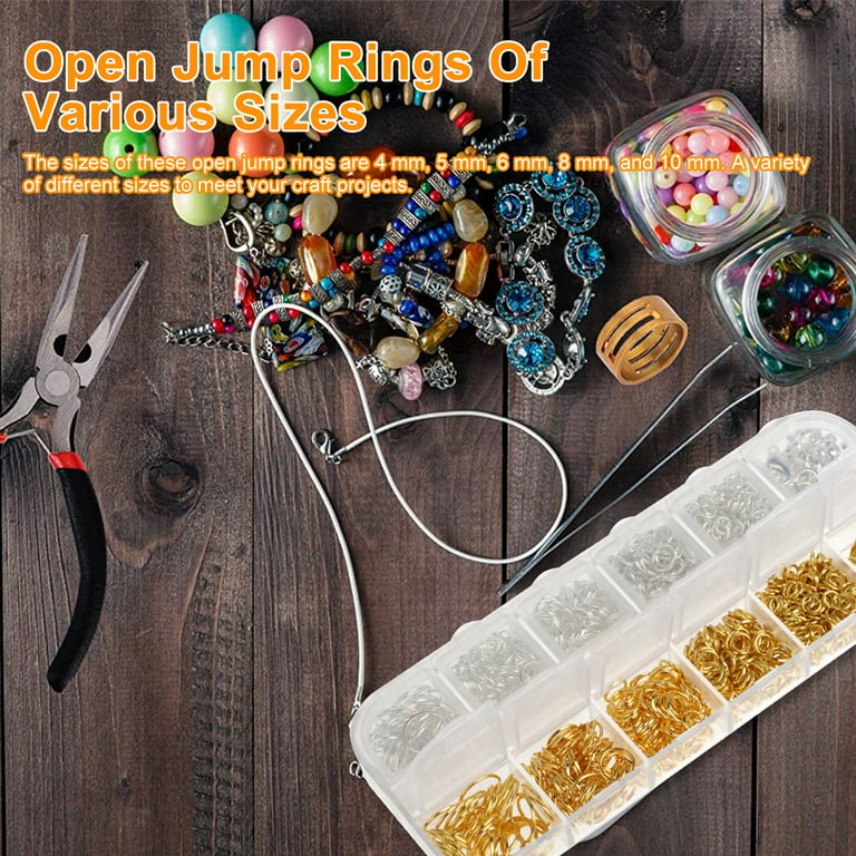 EuTengHao 1504pcs Open Jump Ring and Lobster Clasps Kit Jewelry Repair Tools Kit