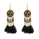 thumbnail image 2 of Pendientes Colgantes De Plumas Ligeros Para Mujeres Pendientes De Gancho De Pescado Hechos Negro, 2 of 7
