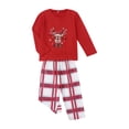 thumbnail image 4 of Diconna Ensemble de Pyjama de Noël Imprimé Parent-Enfant Hauts Pantalons à Carreaux, 4 of 9