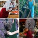 thumbnail image 3 of 2 Pack Aprons, Adjustable Neck Chef Apron With 2 Pockets Kitchen Cooking Apron For Women Men Home Baking Gardening cy, 3 of 4