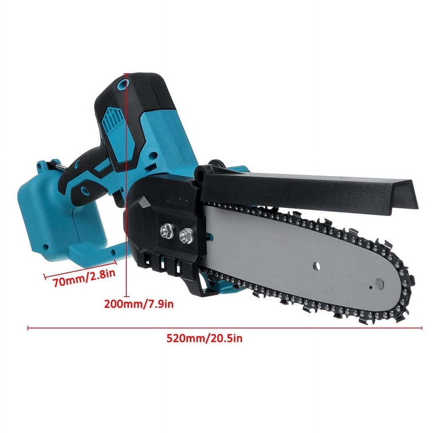 8 inch Mini Chainsaw, Portable Cordless Power Chain Saws with 2 Rechargeable Battery, Handheld Pruning Shears Chainsaw for Tree Branches Wood Cutting, Courtyard, Garden