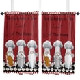 thumbnail image 4 of Chef Gnome Kitchen Small Curtain Rod Pocket Short Curtains Half Drapes Partition Cabinet Door Window Curtains Home Decor, 4 of 6