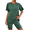 Bright Green, variant on Two Piece Sets for Women Summer Outfits 2026 Lounge Set Crew Neck Tshirts Biker Short Sweatsuit with Pocket