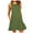 A0391-Green, variant on QUINDOS Summer Dresses for Women 2025 Sleeveless Sundress Crew Neck Beach Sun Dresses Pockets Solid Color Short Mini Dresses for Women