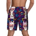 thumbnail image 2 of Lsque Mens Swim Trunks Llama Alpaca Pattern - Bathing Suit Compression Liner - Beach Swim Shorts Swimwear - (S-3XL) - Stretch Quick Dry -Medium, 2 of 9