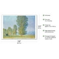 thumbnail image 2 of The Meadow of Limetz (Prairie de Limetz) - From an Original Color Painting by Claude Monet c.1888 - Master Art Print (Unframed) 13in x 19in, 2 of 4