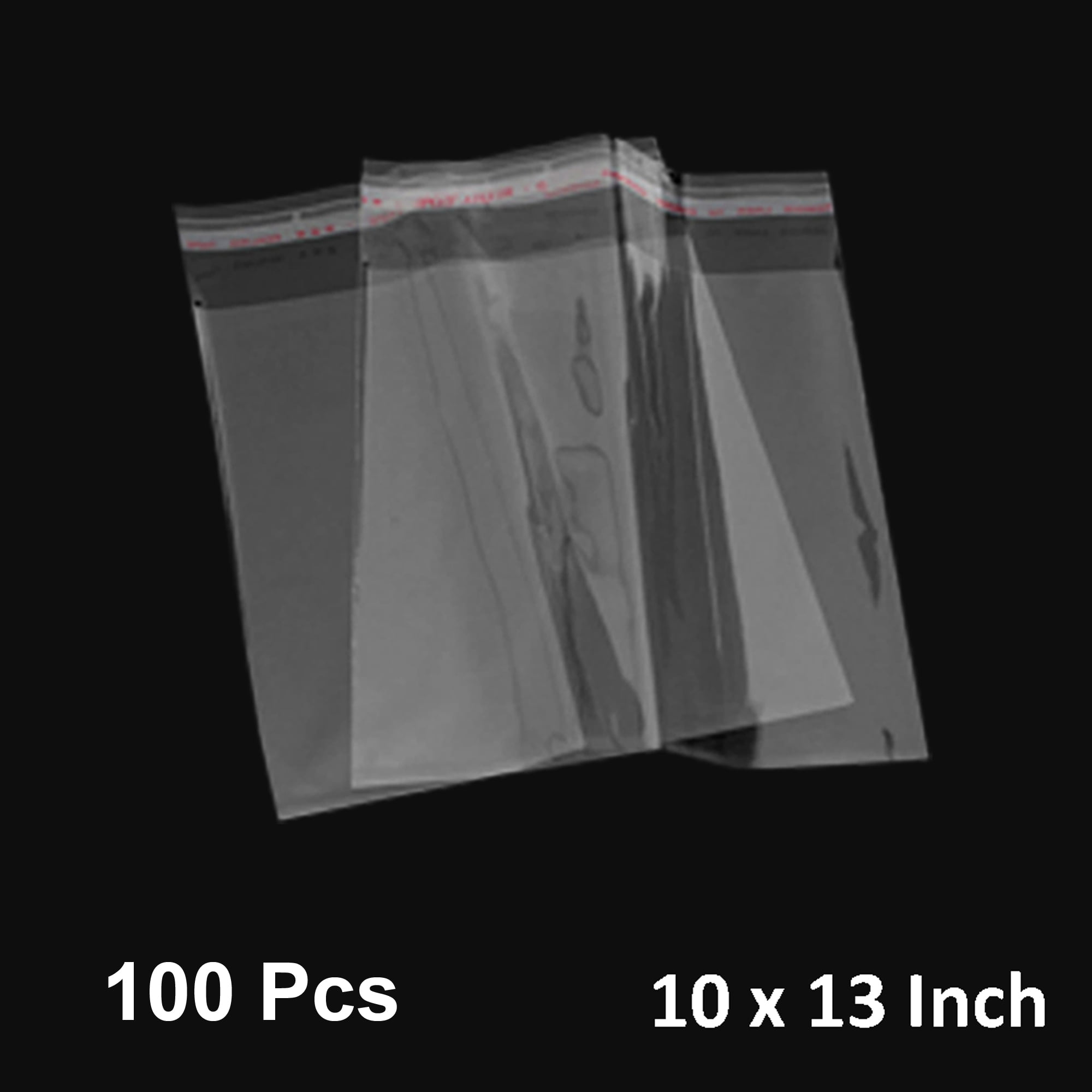 2 Mil 10/" x 30/" pack of 100 S-1447 NEW Industrial Clear Plastic Poly Bags