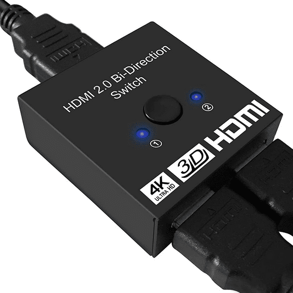 HDMI Switcher 2 In 1 Out 4k High-definition Two-way Switch One In Two Out Splitter