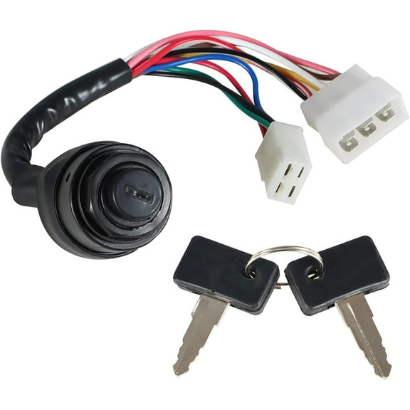 SHZAITOR Ignition Switch with Keys Replacement for Yamaha Gas 2 Cycle Golf Cart G1 1979-1989 J17-82508-20