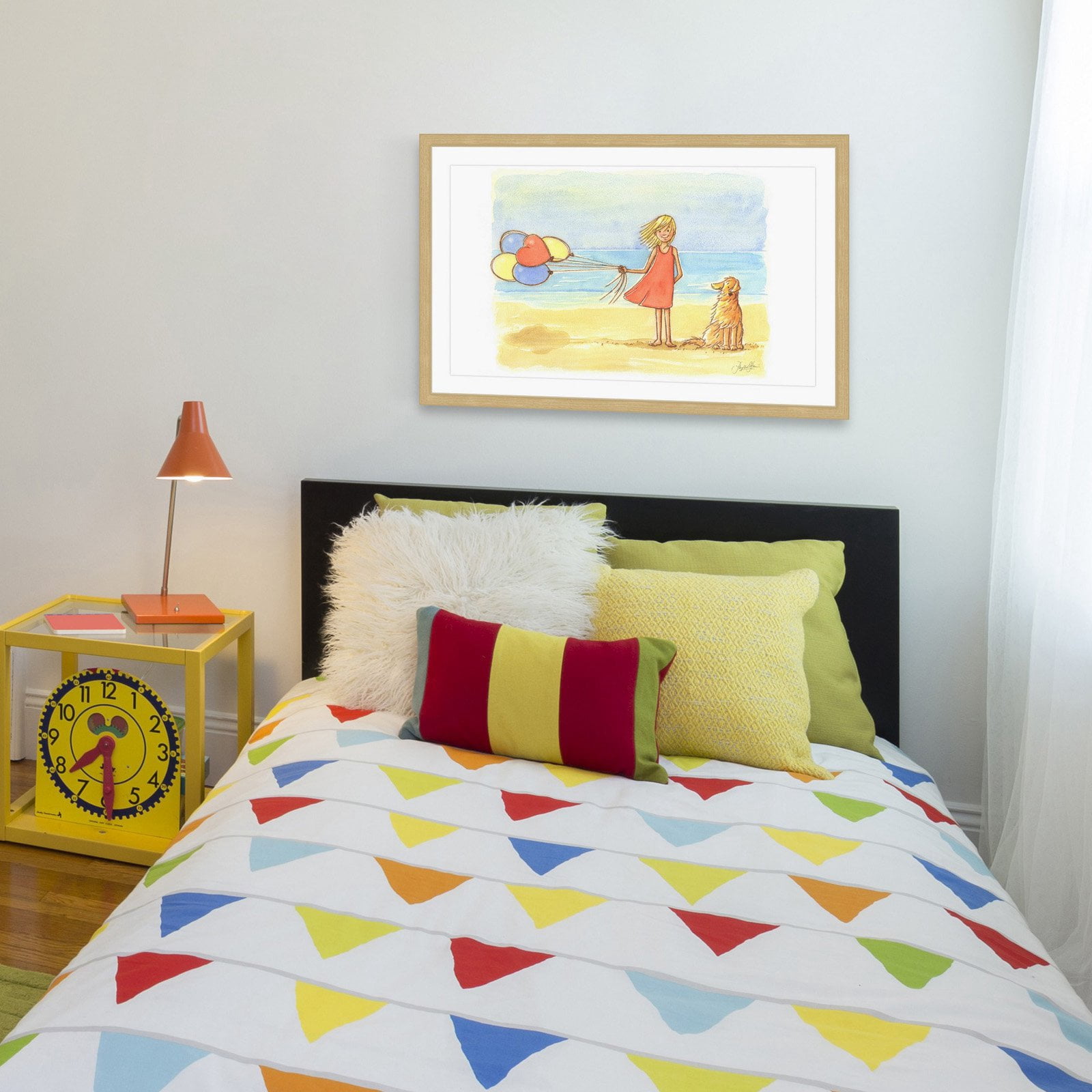 Marmont Hill - "Windy Beach" by Phyllis Harris Framed Painting Print