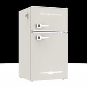 Frigidaire 3.1 Cu. Ft. 2 Door Retro Compact Refrigerator , Built-In Side Bottle Opener, Cream