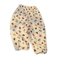 thumbnail image 4 of TTAO Toddler Baby Girls Elastic Waist Pants Soft Cotton Linen Harem Bloomers Summer Fall Long Pants Colorful Bears 100, 4 of 5