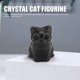thumbnail image 3 of Estatua de Gato para decora de Gatos, Figura de Piedra de la Suerte, Lindo Gatito, Estatua de Gato de Cristal para Suerte y Sabiduría, Regalos de Prosperidad, Decretación de, 3 of 7