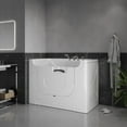 thumbnail image 3 of Meditub Collection 30 in. L x 60 in. W Right Side Drain Air Jetted Bathtub in White with Aroma and Chroma Therapy, 3 of 4
