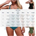 thumbnail image 3 of Tankini para mujer, traje de baño de color liso con tirantes y espalda descubierta, conjunto de bikini de malla, traje de baño para mujer, trajes de baño para mujer, tankinis, traje de baño para mujer, 3 of 3