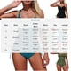 thumbnail image 3 of Traje de baño de 2 piezas para mujer, trajes de baño para mujer, traje de baño bikini de tirantes sin espalda de color liso para mujer, conjunto de bikini de malla para mujer, traje de baño de nailon, 3 of 3